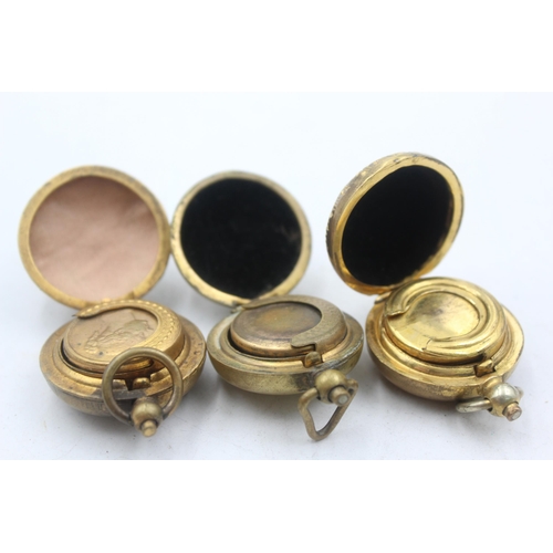 1267 - Four late 19th/early 20th century coin holders