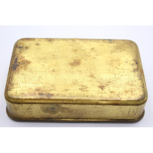 1276 - A WWI brass Princess Mary Christmas tin - approx. 13cm x 8.5cm