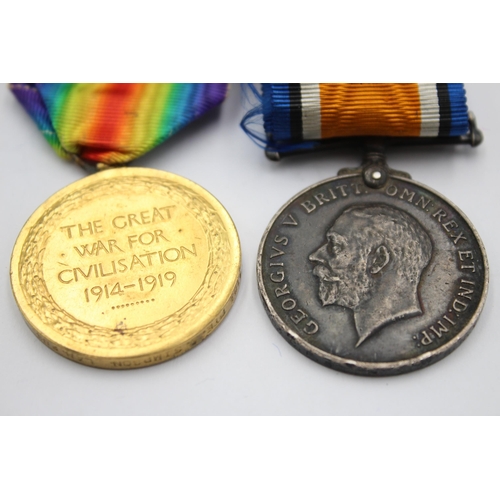 1277 - Two WWI medals, one Victory presented to 4157 PTE A. Simpson - Lancashire Fusiliers and one War pres... 