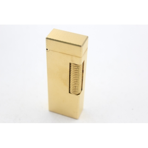 1283 - A boxed Dunhill Rolagas gold plated cigarette lighter - approx. gross weight 79 grams