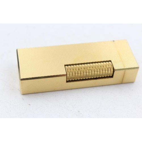 1283 - A boxed Dunhill Rolagas gold plated cigarette lighter - approx. gross weight 79 grams