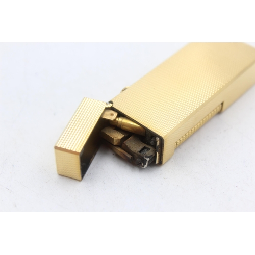 1283 - A boxed Dunhill Rolagas gold plated cigarette lighter - approx. gross weight 79 grams