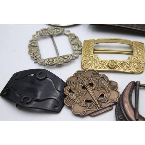 352 - Fifteen vintage ladies buckles to include Celtic etc.