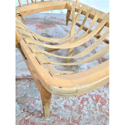 51A - A 1960s Ercol Windsor blonde beech armchair - approx. 76.5cm high x 71cm wide x 74cm deep