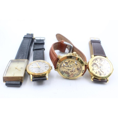 1176 - Four men's wristwatches to include LIP, Sekonda, Ingersoll etc.