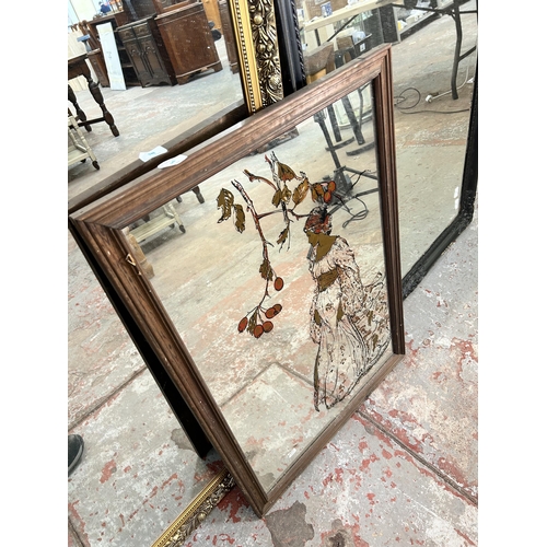 172 - Three wall mirrors - largest approx. 130cm high x 100cm wide