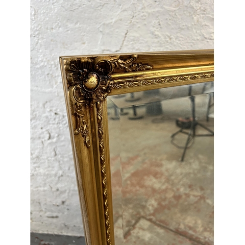 195 - A 19th century style gilt framed wall mirror - approx. 69cm high x 101cm wide