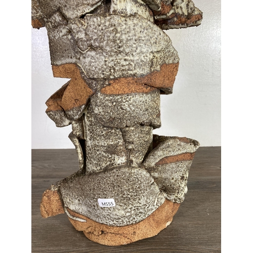 242 - A mid/late 20th century studio pottery sculpture - approx. 49cm high x 26cm wide