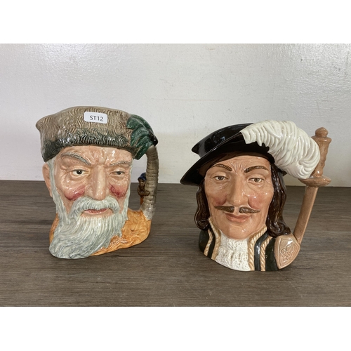 256 - Six Royal Doulton character jugs