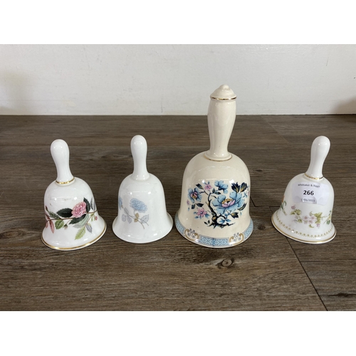 266 - Sixteen pieces of ceramics to include pair of Queen Anne Summer Rose vases, boxed Royal Worcester Th... 