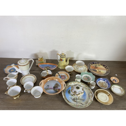 270 - A large collection of mostly Noritake ceramics to include coffee pots, coffee cups and saucers, matc... 