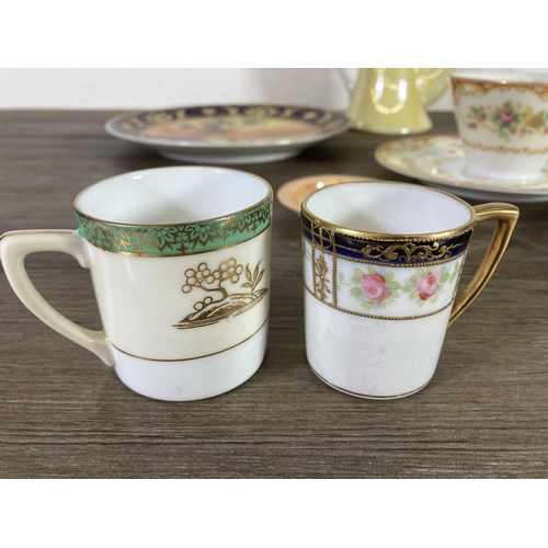 270 - A large collection of mostly Noritake ceramics to include coffee pots, coffee cups and saucers, matc... 