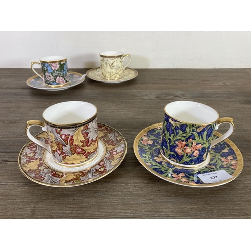 277 - Six Victoria & Albert Museum William Morris Collection cups and saucers