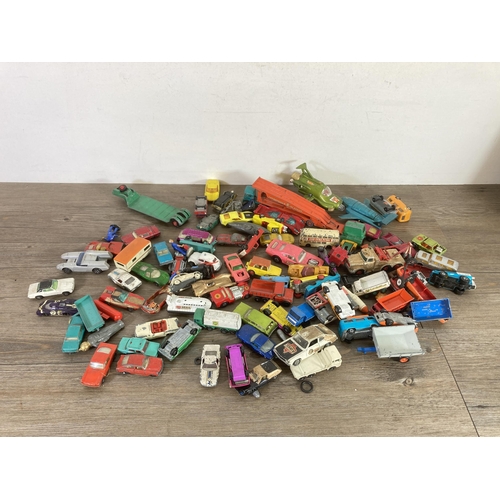 337 - A large collection of vintage diecast model vehicles to include Lesney Matchbox Speed Kings, Corgi W... 