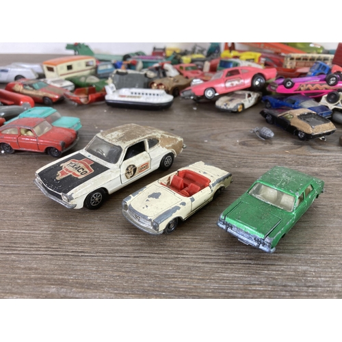 337 - A large collection of vintage diecast model vehicles to include Lesney Matchbox Speed Kings, Corgi W... 