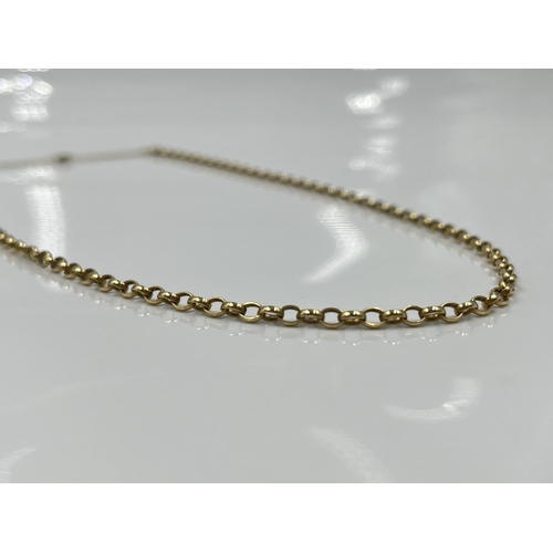 1148 - A hallmarked Sheffield 9ct gold belcher chain necklace, dated 1982 - approx. gross weight 9.55 grams... 