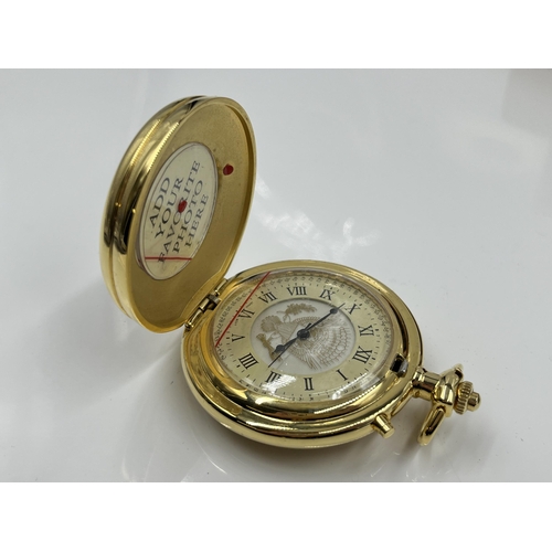 1189 - A boxed Mayfair Edition The President's Seal quartz pocket watch with certificate of authenticity - ... 