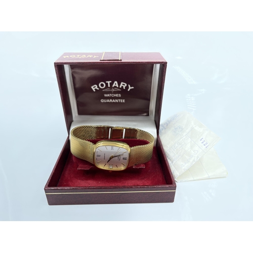 1194 - A boxed 1980s Rotary quartz men's wristwatch