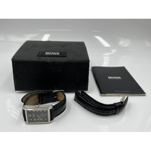 1195 - A boxed Hugo Boss quartz men's wristwatch