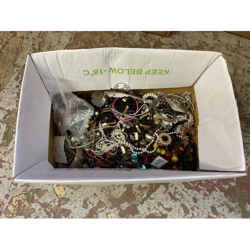 355 - A large quantity of costume jewellery