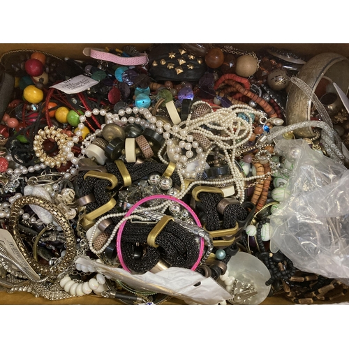 355 - A large quantity of costume jewellery