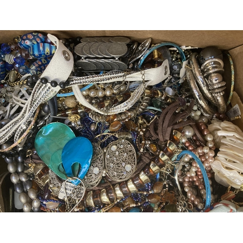 357 - A large quantity of costume jewellery