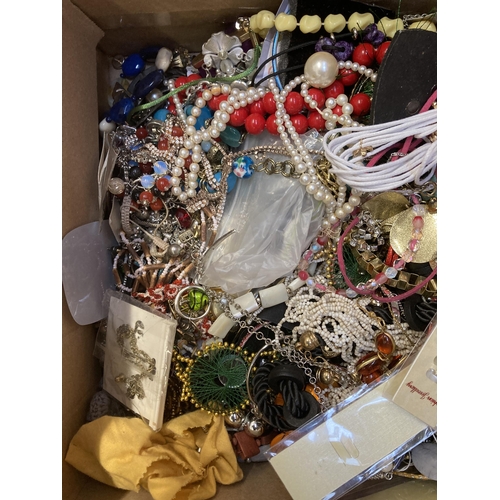 358 - A large quantity of costume jewellery