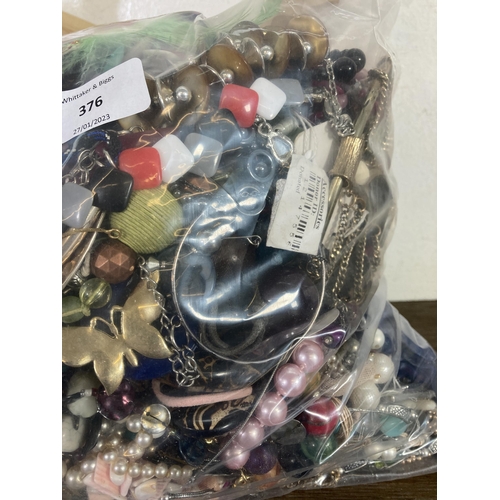 376 - Approx. 10kg of costume jewellery