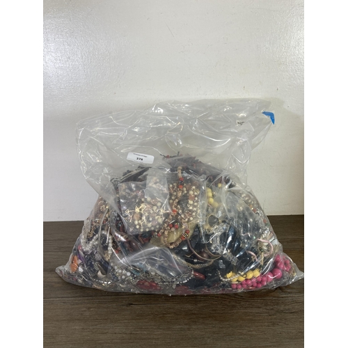 378 - Approx. 10kg of costume jewellery