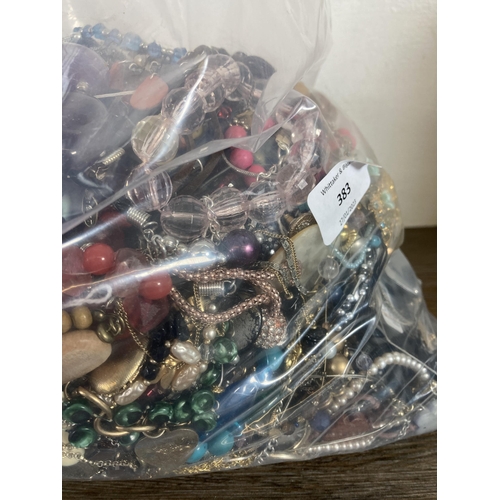 383 - Approx. 10kg of costume jewellery