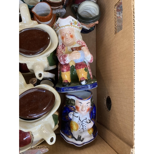 786 - Three boxes containing ceramics to include Wade NatWest pig money box, Royal Doulton 'Appy' characte... 