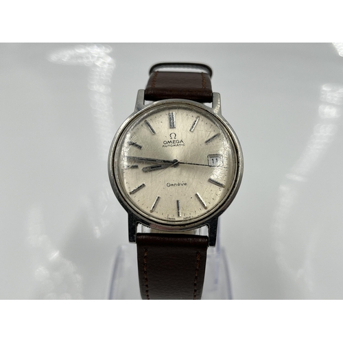 1171 - A 1970s Omega Geneve cal. 1012 automatic men's wristwatch - ref no. 168.0163