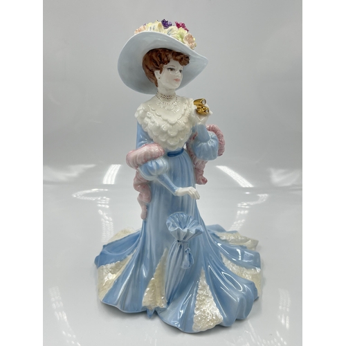 206 - A Coalport High Society Lady Sara limited edition 3830/5000 bone china figurine - approx. 22cm high