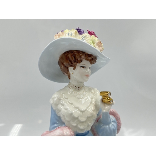 206 - A Coalport High Society Lady Sara limited edition 3830/5000 bone china figurine - approx. 22cm high