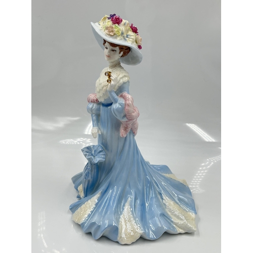 206 - A Coalport High Society Lady Sara limited edition 3830/5000 bone china figurine - approx. 22cm high