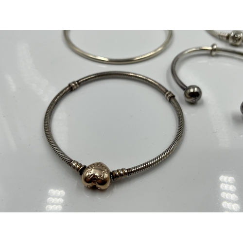 1091 - Four Pandora .925 silver bracelets - approx. gross weight 51 grams