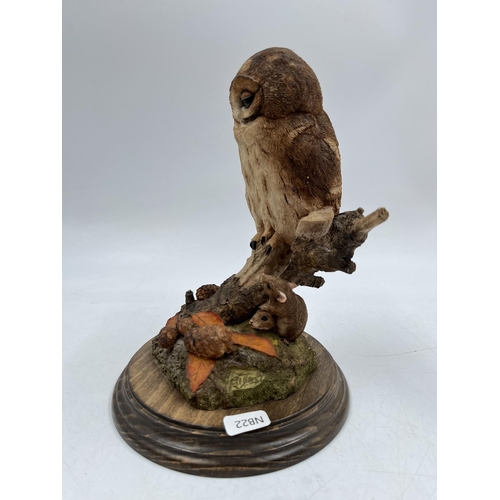 228 - A Country Artists owl figurine by Richard Cooper & Company - approx. 23cm high