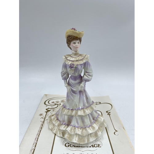 240 - A Coalport Golden Age 'Louisa at Ascot' limited edition no. 946 of 12500 bone china figurine designe... 