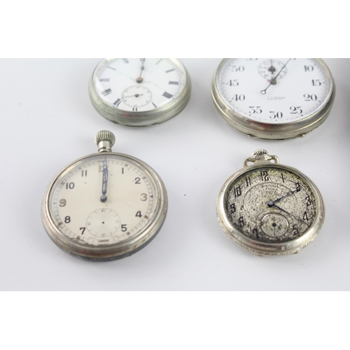 1177 - Five vintage hand-wind stop and pocket watches to include GS/TP, Lobner of Berlin etc.