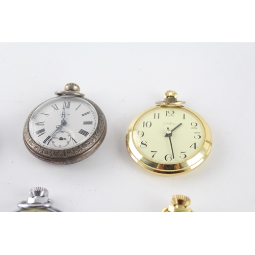 1179 - Six vintage hand-wind pocket watches to include Smiths, Ingersoll etc.