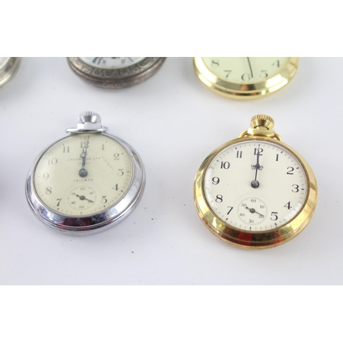 1179 - Six vintage hand-wind pocket watches to include Smiths, Ingersoll etc.