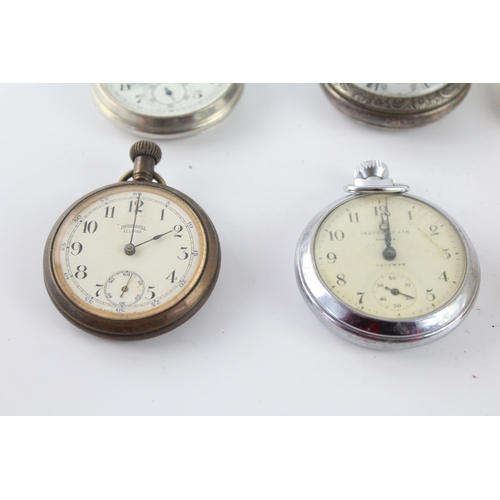 1179 - Six vintage hand-wind pocket watches to include Smiths, Ingersoll etc.