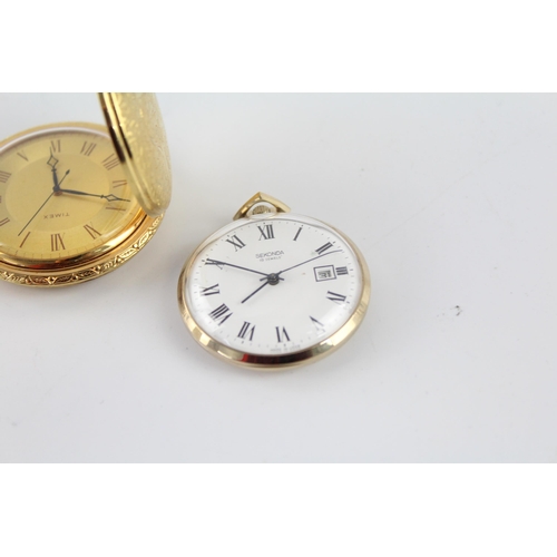 1182 - Four hand-wind pocket watches to include Verity, Timex etc.