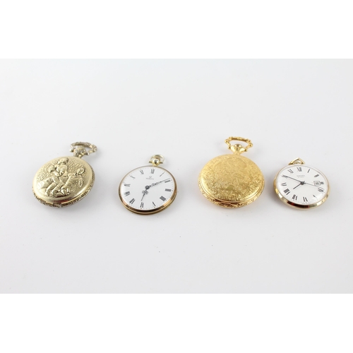 1182 - Four hand-wind pocket watches to include Verity, Timex etc.