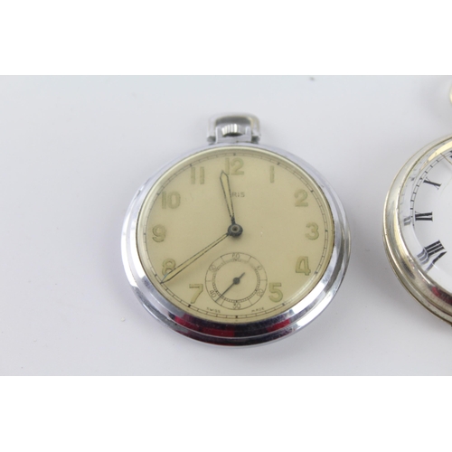 1183 - Three hand-wind pocket watches to include Solar, Oris etc.