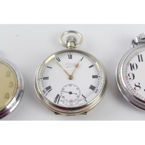 1183 - Three hand-wind pocket watches to include Solar, Oris etc.