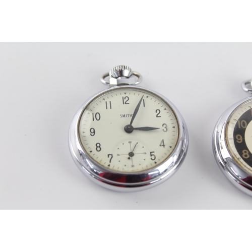 1184 - Three hand-wind pocket watches, two Ingersoll and one Smiths