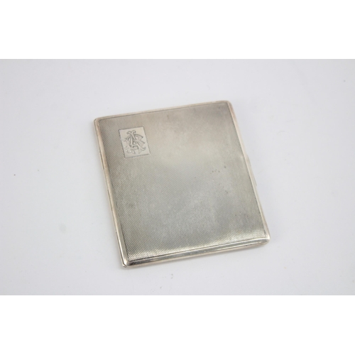 1206 - An F H Adams & Holman hallmarked Birmingham silver cigarette case, dated 1937 - approx. gross weight... 