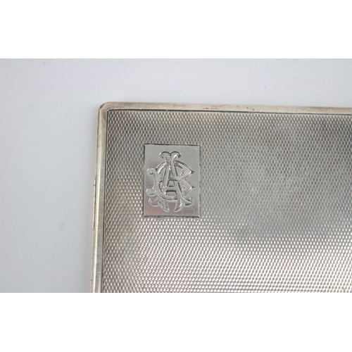 1206 - An F H Adams & Holman hallmarked Birmingham silver cigarette case, dated 1937 - approx. gross weight... 