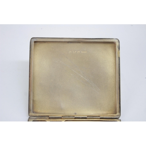 1206 - An F H Adams & Holman hallmarked Birmingham silver cigarette case, dated 1937 - approx. gross weight... 